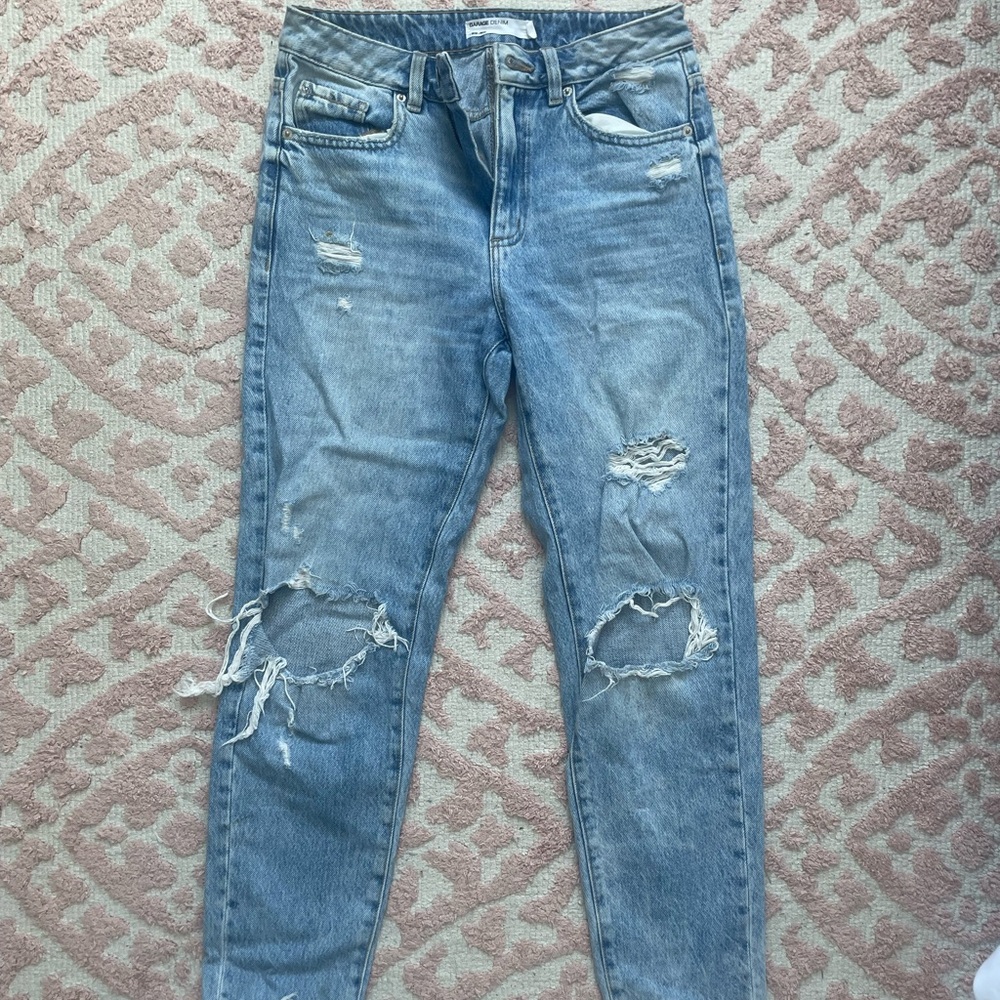 Garage ripped mom jeans